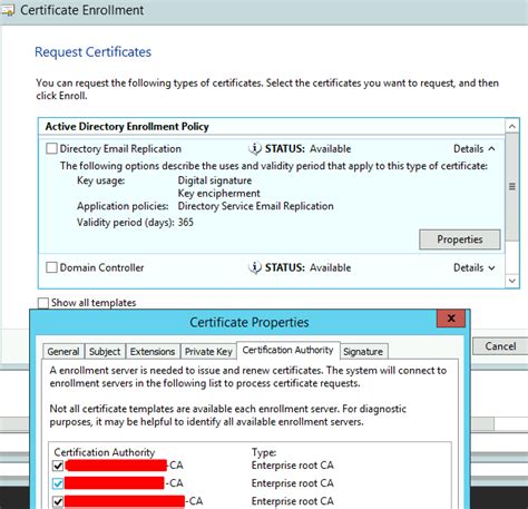 Lexmark domain controller certificate